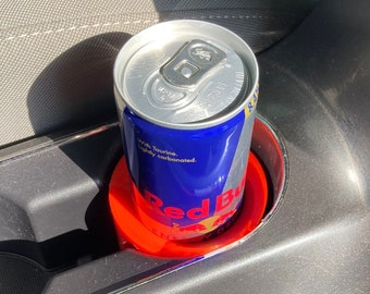 Red Bull Car Cup Holder Adapter • Fits 8.4 Oz Red Bull Energy Drink Cans • Energy Drink Holder • Fits Most 8.4 Oz Cans • Fits Most Vehicles