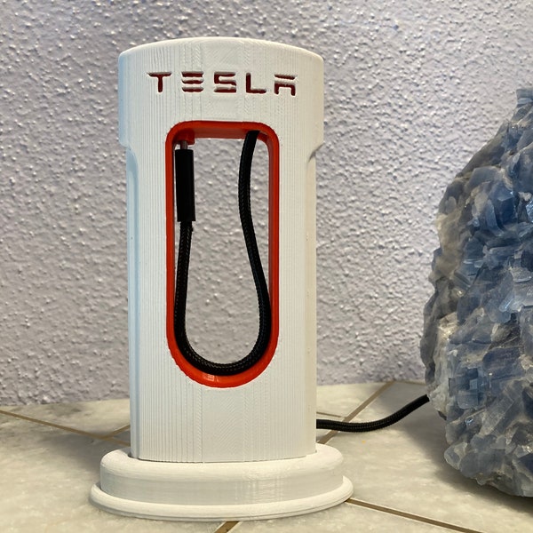 Tesla Phone Super Charger Station • Tesla • IPhone Charger • USB C or Lighting Cable  • Tesla Lover Gift • Model 3, S, X, & Y