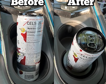 Slim Can Cup Holder Adapter, Cup Holder Inserts, Automotive Drink Holder, Fits 8.4 and 12 Oz Slim Cans, Anti Spill, Universal Fit