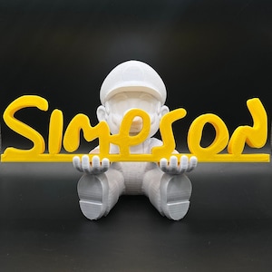 The Simpsons Font Name Plate • Personalized Simpsons Sign • For Simpson Lovers • Birthday Gifts • Gifts for Adults • Name Plate