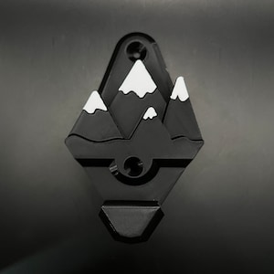 Snow Skis/Snowboard Wall Mounts With Hooks & Screws | Snowboard/Ski Indoor Storage | Gift for Snow Lovers | Wall Decor | Screws Included