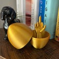 Middle Finger Easter Egg, Adult Easter Gift, Gag Gift Easter Baskets, Easter Eggs and Basket Stuffers (Shinny Gold 1 Pack)