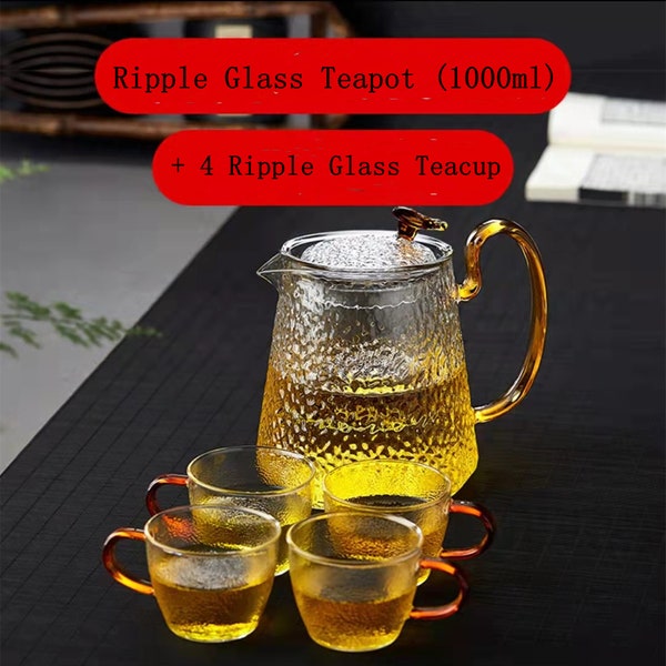 Glass Tea Set Etsy