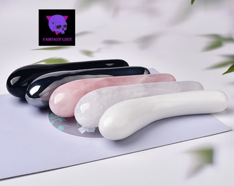 7 Inches / 18cm Natural Magic Healing Wand / Crystal Yoni Wand Massage Wand / Body-Safe Goddness Yoni Wand【Discreet Shipping】