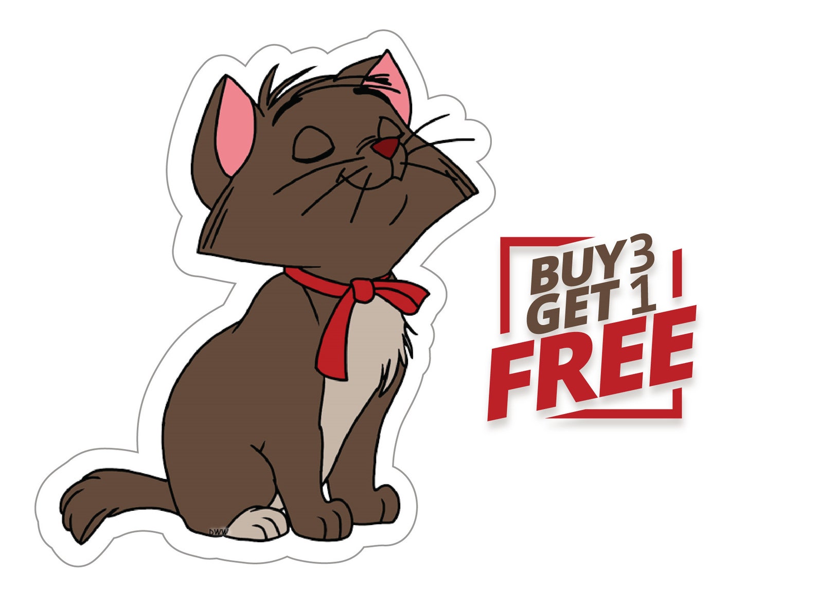 Berlioz The Aristocats / Sticker Vinyl Die Cut Sticker | Etsy