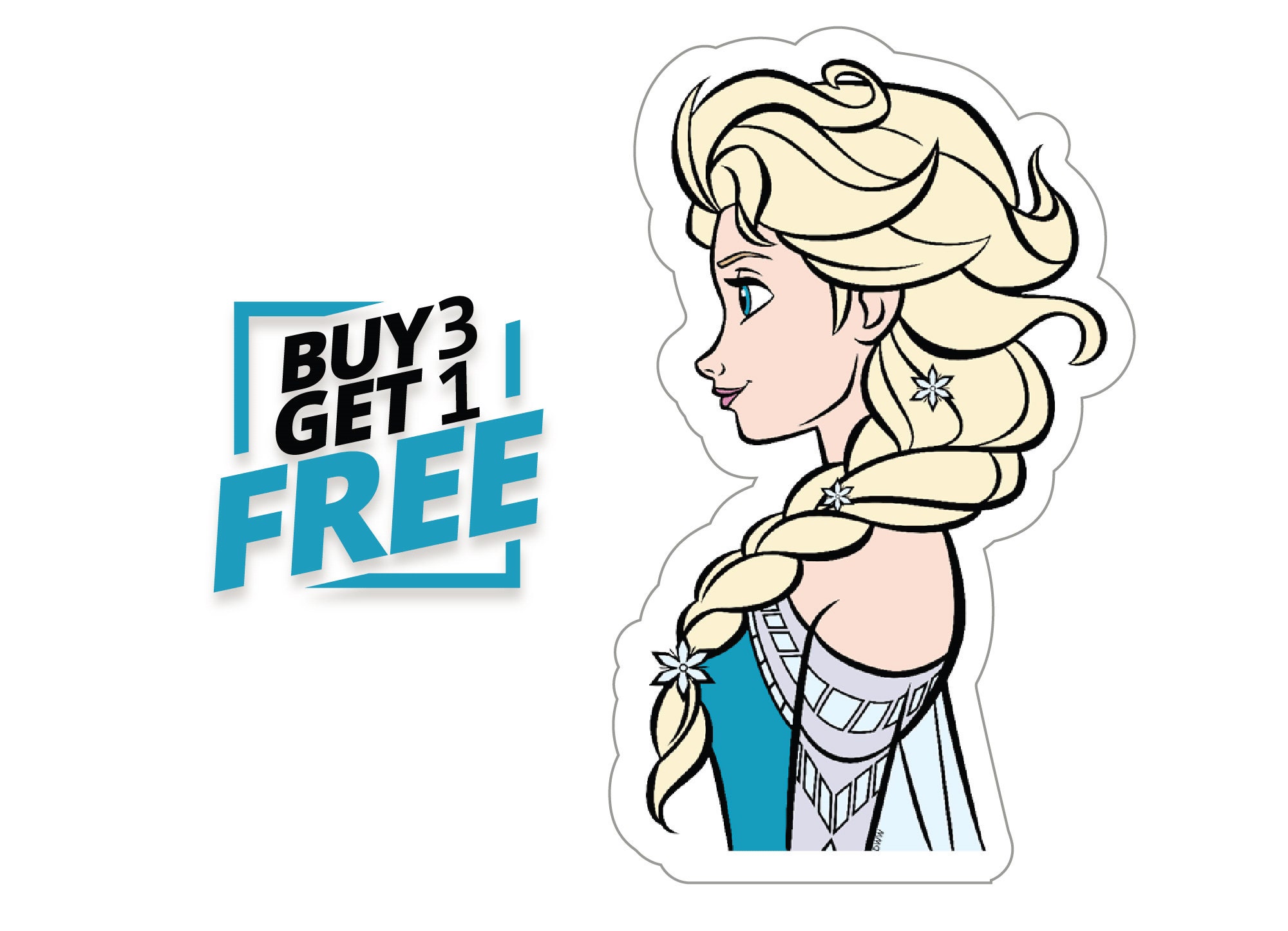 Elsa frozen Sticker Vinyl Die Cut Sticker Etsy Elsa frozen Sticker Vinyl Die Cut Sticker Etsy