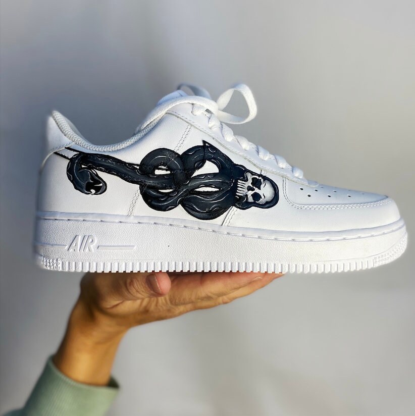Draco malfoy Nike Air Force customs Harry Potter Draco | Etsy