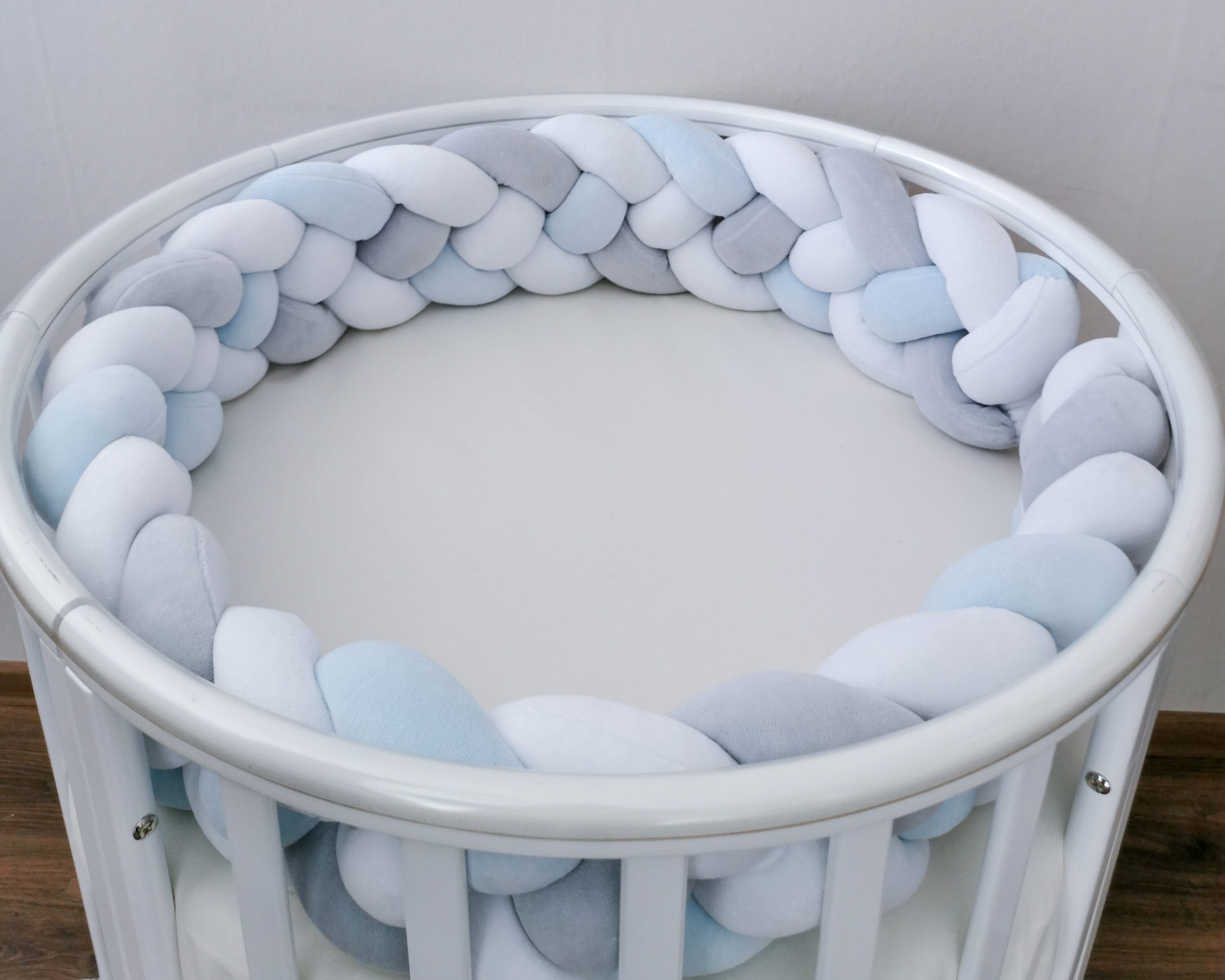Braid Crib Bumper Braided Cot Bumper for Boy Mini Crib Etsy