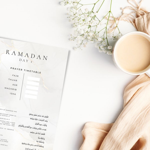 Ramadan Daily Planner, Ramadan Planner, Day 1 of Ramadan, Planner for Ramadan PDF, Instant Download, Digital Download, Islamic Planner