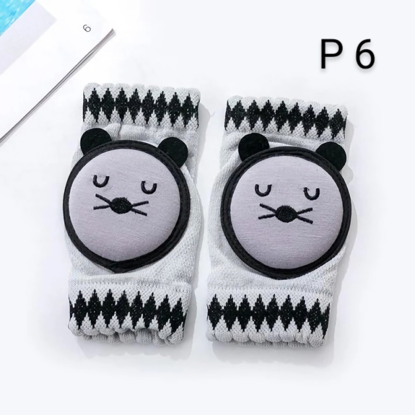 Pair Cotton Baby Knee Pads Cute Cartoon Crawling Protector | Etsy