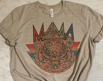 Mama Colorful Tiger Tshirt