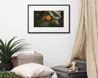 Farmhouse Oranges Framed Poster With Mat