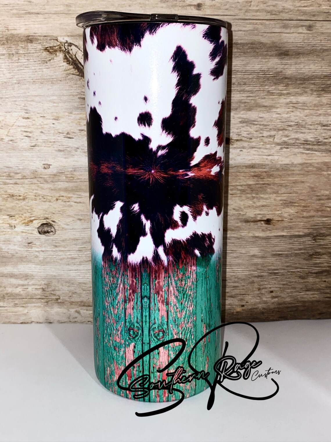 Cow hide tumbler cow hide cow tumbler sublimated tumbler Etsy