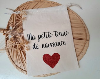 Pochon tenue de naissance de bébé pour la maternité , Sac naissance