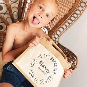 Sac cabas en toile de jute – Cadeau de fin d’année pour maîtresse, Atsem