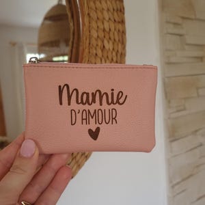Porte monnaie en simili cuir personnalisé - gravé