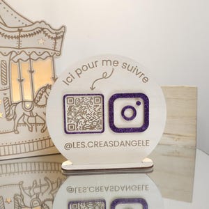 Panneau QR Code réseaux sociaux