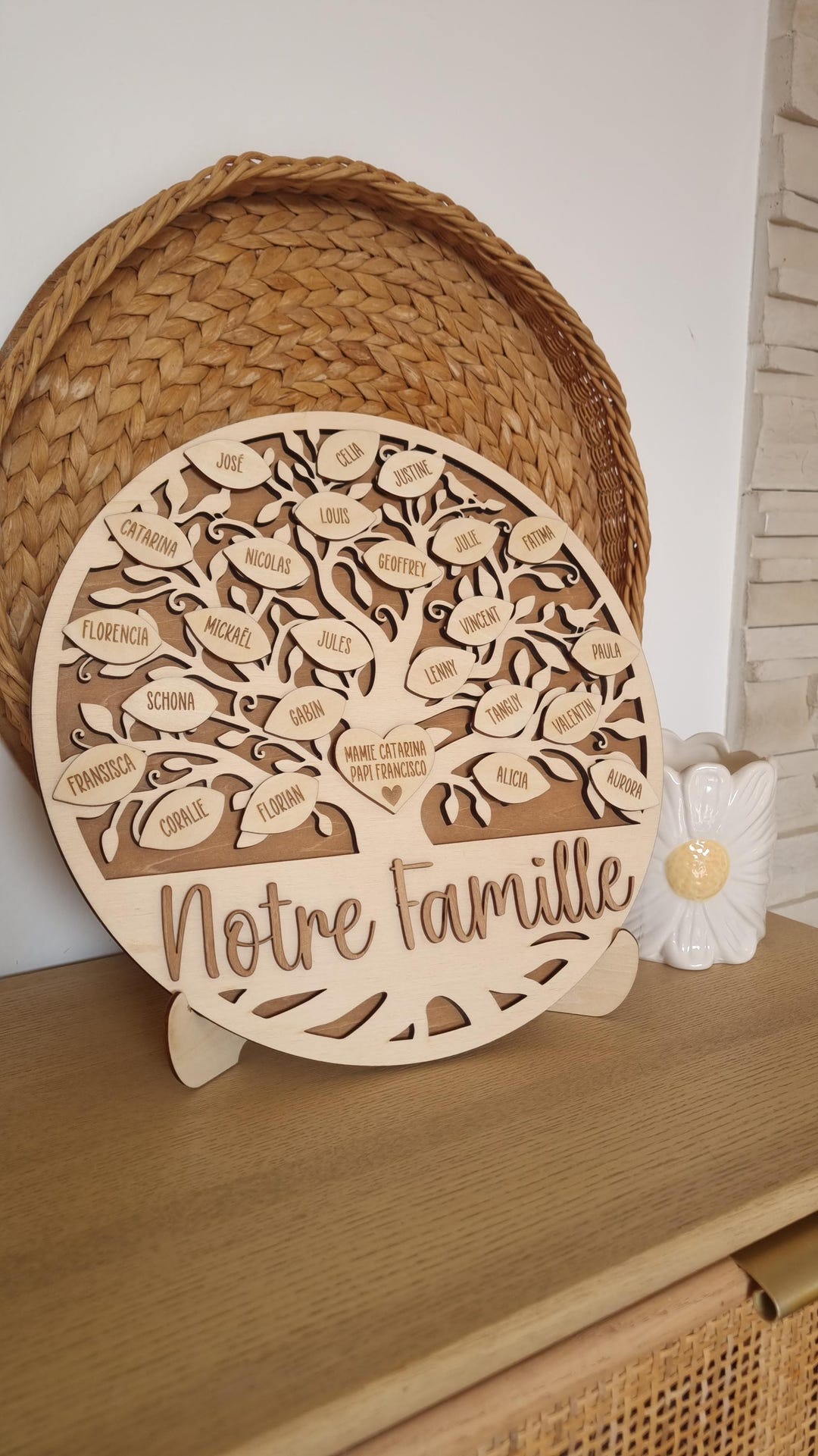 Personalized Wooden Family Tree – “our Family” - Etsy