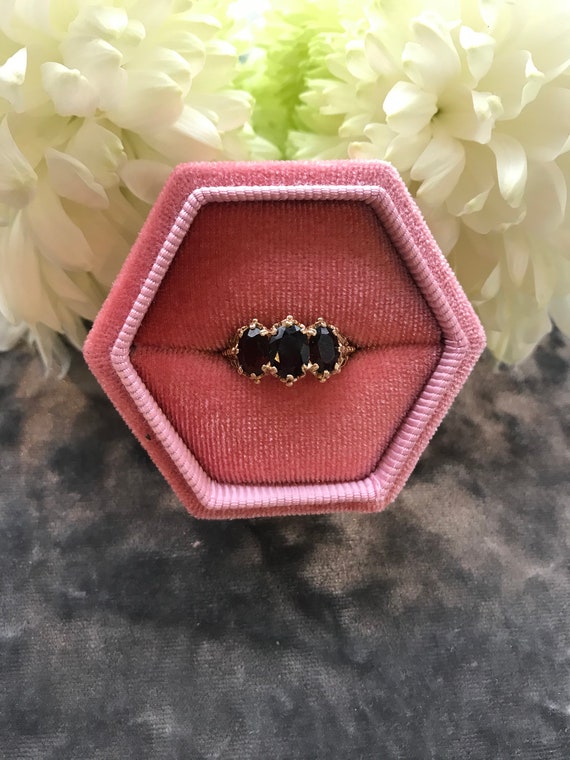 Gold Garnet Dress ring