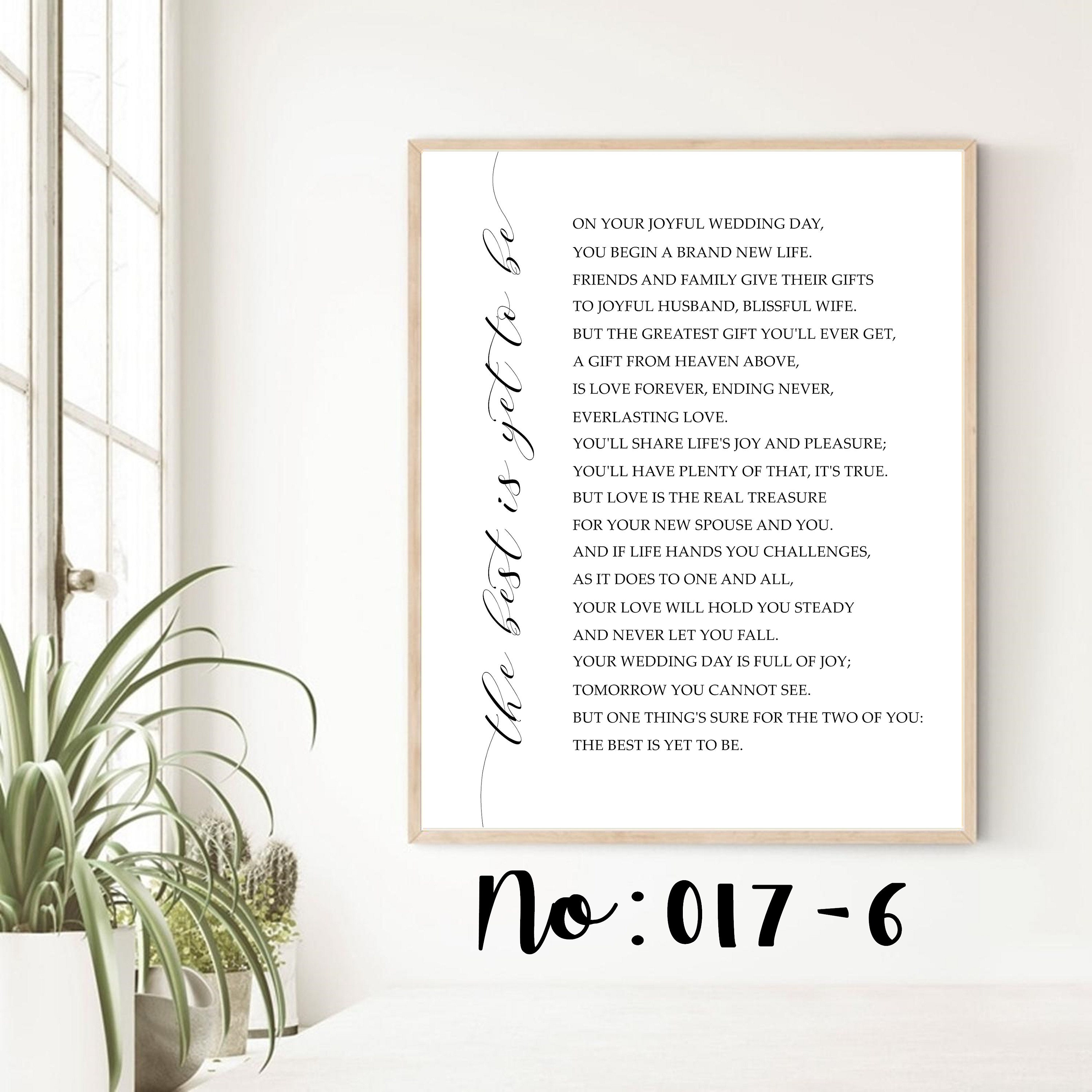 The Best IS Yet to Come Classic Song Lyrics Minimalist Etsy