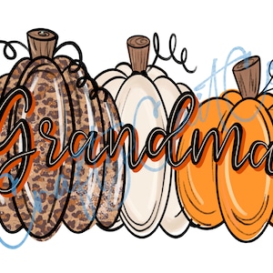 Grandma PNG | Pumpkins PNG | Fall PNG