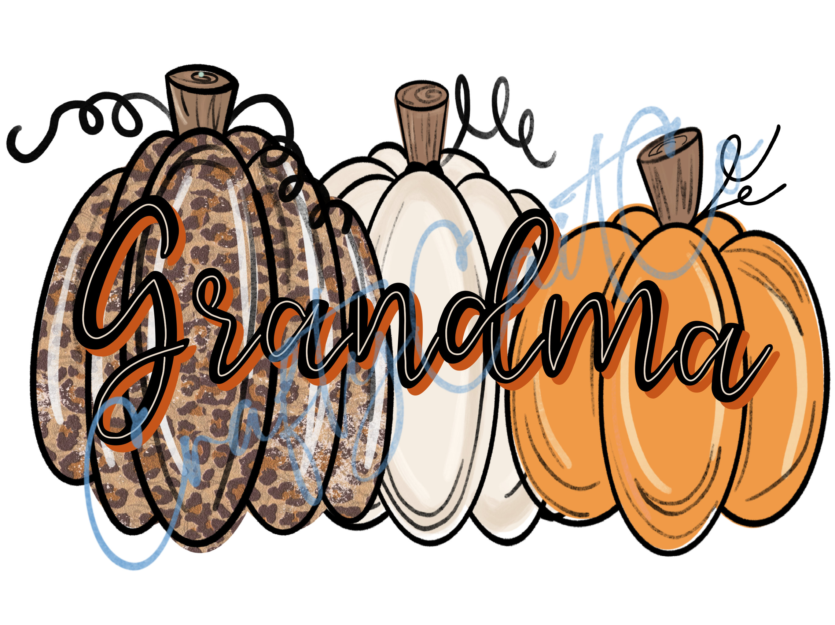 Grandma PNG Pumpkins PNG Fall PNG - Etsy