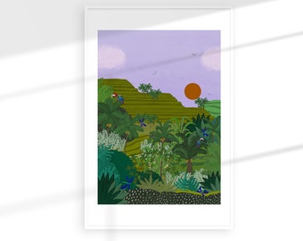Bali Rice Paddy Fields Print