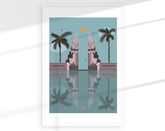 Gate of Heaven Bali Print Daytime