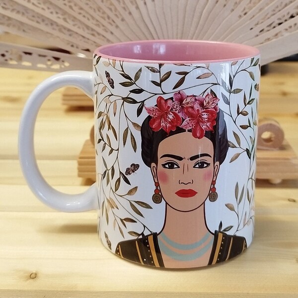 Tasses à café Frida, tasses à café pour filles, Frida, tasses à café de bureau, cadeaux pour filles, cadeaux amusants, cadeau de fête des mères pour le pouvoir des femmes