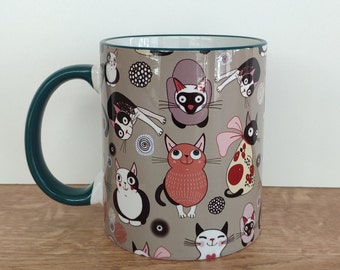 mug Tasse-Katzenparty