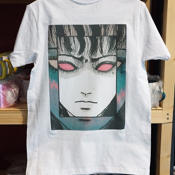 Japanese Tales of the Macabre shirt, Anime shirt, Junji Ito gift, the woman who whispers, horror comics gifts, horror gifts,