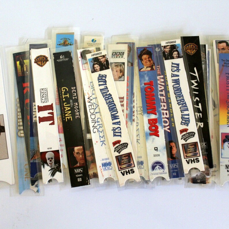 VHS Movie Bookmarks