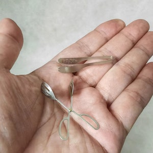 Handgemaakte 1:6 poppenhuis miniatuur mini simulatie metalen brood clip model/bjdob11blythe keukengerei accessoires/kinderen speelhuis speelgoed