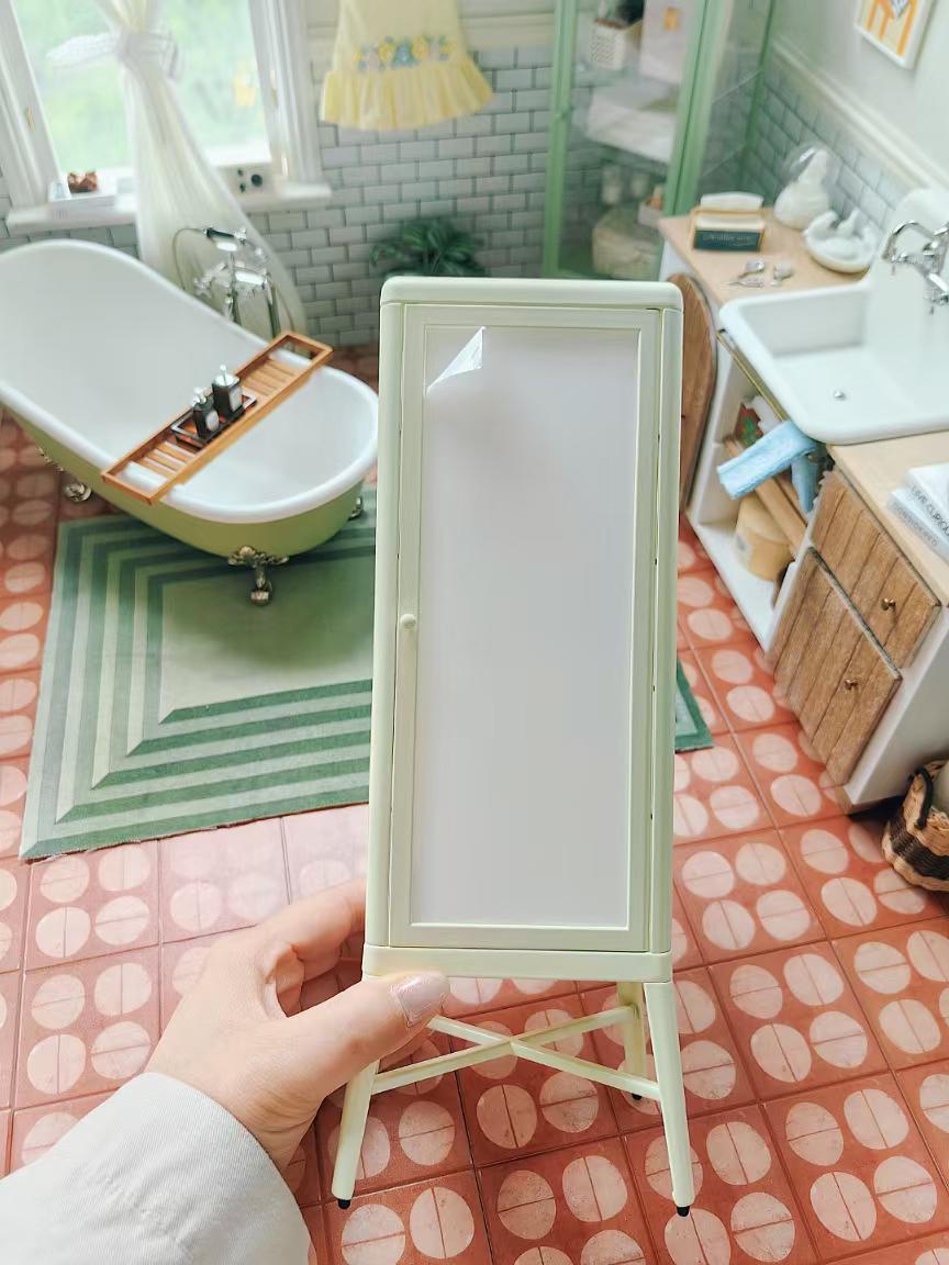 Serra In Miniatura 1:6 In Legno Fatta A Mano - Accessori Per Casa Delle Bambole E Giardinaggio