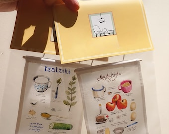 Dollhouse Miniature Food Tapestry, Hand-Painted Kitchen Model (1:6 Scale)