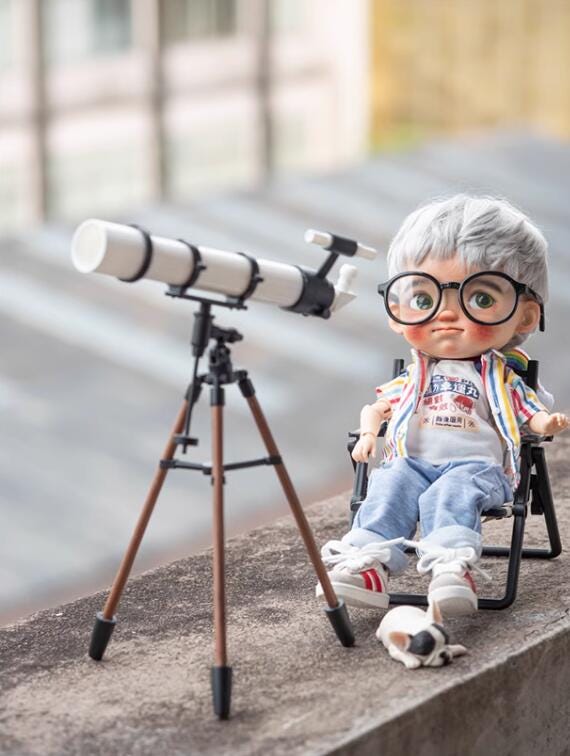 Telescopio En Miniatura Para Casa De Muñecas – Escala 1:20, Accesorio De Plástico Detallado, Medidas 7,2x5,3x3,3 Cm, Ideal Para Decorar Y Fomentar El Juego De Roles