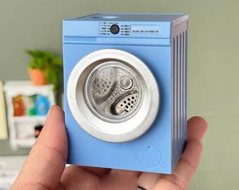 Meuble pour machine à laver avec portes noir et hêtre - WALLIS Meuble pour machine à laver avec portes noir et hêtre - WALLIS