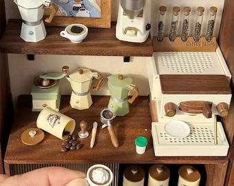 1:6 Dollhouse miniature mini simulation Coffee Scenario Props/bjdob11blythe pot furniture accessories/desktop model/kids play house toys