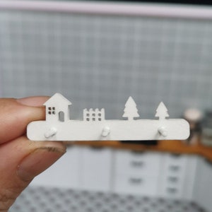 1:6 1/12 Casa delle bambole in miniatura simulazione mini Grucce/appendiabiti/montaggio a parete/rastrelliera per ganci/bjd ob11 blythe gsc accessori per la decorazione della casa