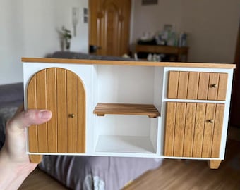 1:6 scale Dollhouse miniature mini simulation teak Cupboard Sink Cabinet Sideboard model,bjdob11blythegsc kitchen furniture accessories toys