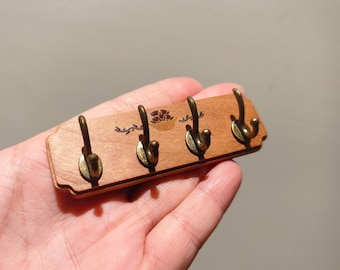 1:6 scale Dollhouse miniature mini simulation solid wood lattice retro hook model/1/12 bjdob11blythegsc hangers furniture accessories toys