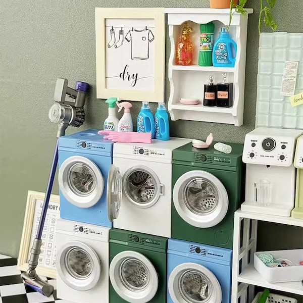 1:6 Dollhouse miniature mini simulation Rotary Washing Machine/Water Dispenser model/bjdob11blythegsc home appliances/desktop model toy