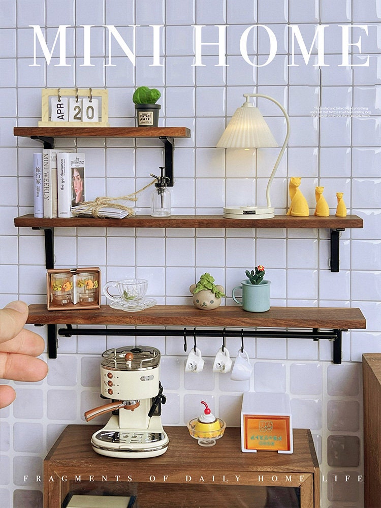 Mini simulation de maison de poupée miniature 1:6/Modèle de présentoir mural bjdob11blythe gsc/Jouet de rangement de cuisine (2023 JUILLET)