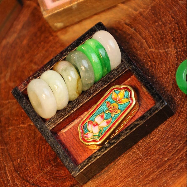 Handmade Dollhouse miniature mini simulation Chinese style antique jewelry box/jade hollow tray Enamel buckle model/ob11bjdblythe dolls toys