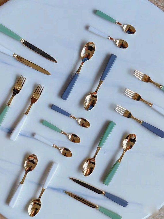 Set di posate in miniatura per casa delle bambole, coltello