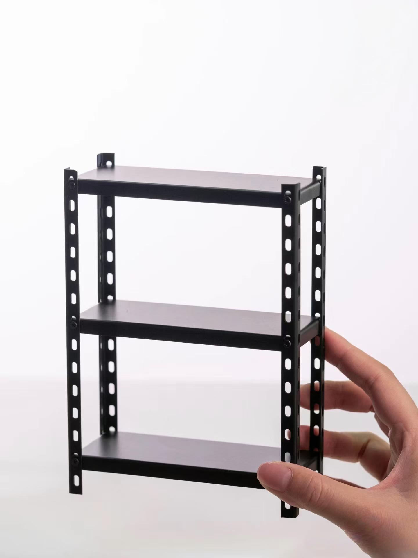 Dollhouse Miniature Wall Shelf - White Hanging Rack For 1:12 Scale Dollhouse Decor