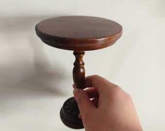 1:6 Scale Miniature Round Coffee Table, Dollhouse Furniture