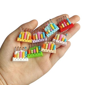2 unidades/juego 1:6 de casa de muñecas en miniatura, minicuaderno de simulación, modelo Ábaco, bjdob11blythe, suministros escolares, accesorios, juguetes de modelo de escritorio