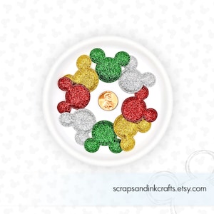 HOLIDAY Kleine gepolsterte Maus Applikation Set für Handwerk, Haarschmuck, Scrapbooks, Karten, Planer, Geschenke, Party & Home Decor-40305