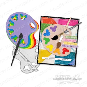 Set aus 2 Metall-Stanzformen für Papierbasteln, Karten, Sammelalben, Geschenke, Journals, DiY Party & Wohnkultur - 20509
